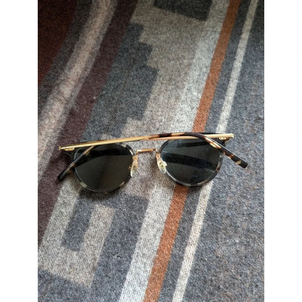 Warby Parker Sunglasses FRAMES ONLY M 1542 Elina Brown Gold Tortoise 48-21 145